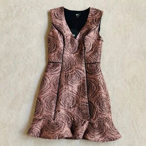 ABS Allen Schwartz Pink Ruffle hem Dress  , 2